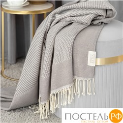 Estia ВЕНТАС серый, Плед 140х180, 1пр., хлопок, 200 г/м2
