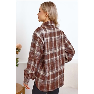 Рубашка Вивиан (коричневая) Б15486-45М