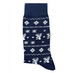 Носки НГ р.37-44 "Happy NY" Узор Олени