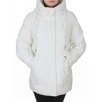 YR-6612 WHITE Куртка зимняя женская (150 гр. холлофайбер)