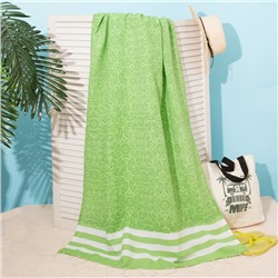 Полотенце пляжное «Этель. Персия», 90×170 см, 150 г/м², зелёное