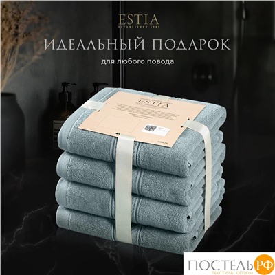 ESTIA МАРТОС мятн К-т полотенец 50х80-4, 100% хлопок, 500 г/м2
