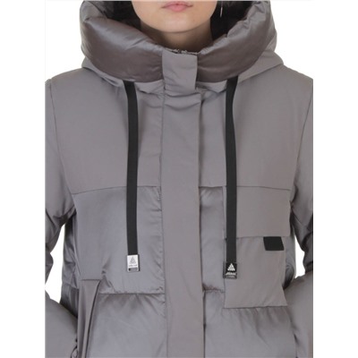A81 GRAY Пальто зимнее женское (200 гр. холлофайбер)
