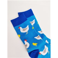 Носки р.35-40 "Cute Animals" Куры