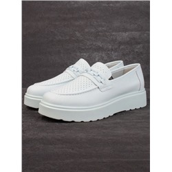 03-PDXL160-5 LT. BLUE Полуботинки женские (натуральная кожа)