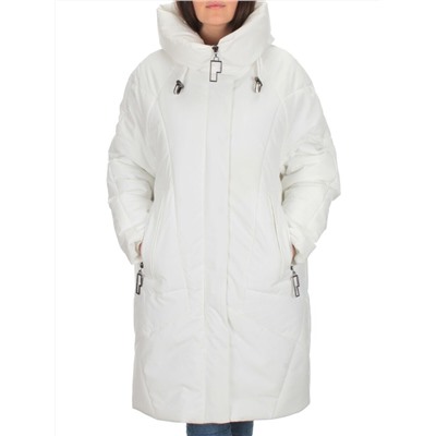 M-9117 WHITE Пальто зимнее женское CORUSKY  (верблюжья шерсть)