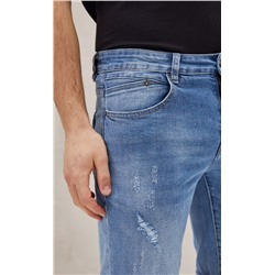 Шорты джинс F111-0960 middle blue