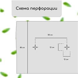 Материал мульчирующий, с перфорацией, 10×0.8 м, плотность 80 г/м², спанбонд с УФ-стабилизатором, чёрный, Greengo, Эконом 30%