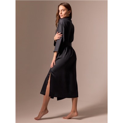 Халат домашний женский SL Tensel Home, чёрный