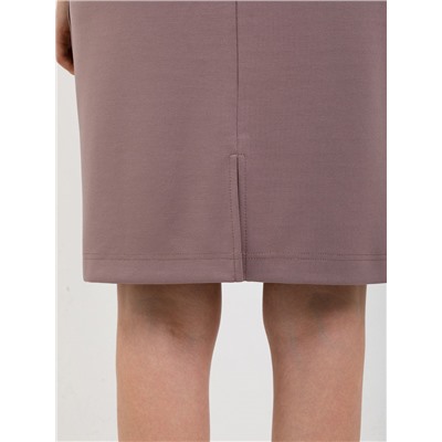 Платье трикотажное с брошкой