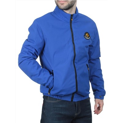EM25057 BLUE Куртка-бомбер мужская демисезонная (100 гр. синтепон)