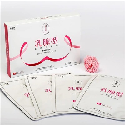 Пластырь от мастопатии, мастита для груди, furuize breast care plaster external 4 шт