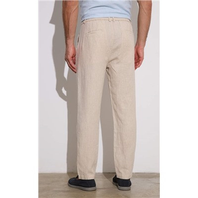 Брюки лен P411-0866 natural linen