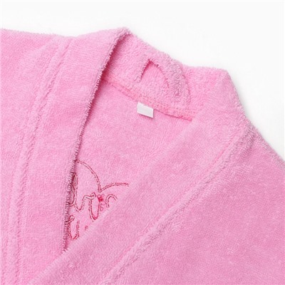 Халат махровый женский Girl power, размер 50-52, розовый