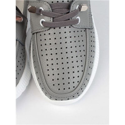 03-ZL-8861 DK. GRAY Полуботинки женские (натуральная кожа)