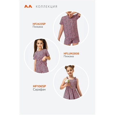 Хлопковая пижама для девочки с шортами Happyfox