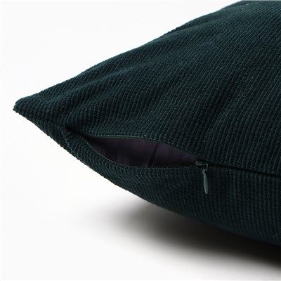 Наволочка декоративная «Этель» Diamond, 43×43 см, изумрудная