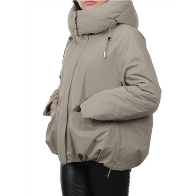 H24-816 GRAY BEIGE Куртка зимняя женская (150 гр. холлофайбер)