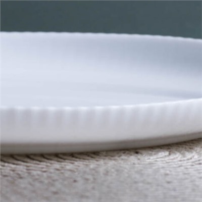 Тарелка обеденная 254 мм Вертикаль / FLSLQP100 (WHITE) /уп 6/36/