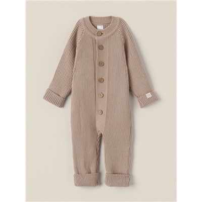 Комбинезон вязаный SL Home, рост 92 - 98 см, бежевый