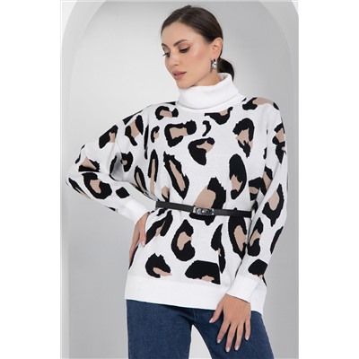 Джемпер Лоренсия (бело-бежевый) Б12700-18