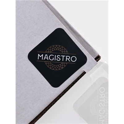 Кувшин Magistro «Грани», 1.2 л, 13×9×25, металлическая крышка-сито, стекло, прозрачный