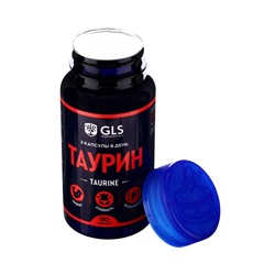 Таурин 1000 для повышения энергии и выносливости GLS Pharmaceuticals, 90 капсул по 400 мг