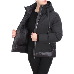 21068 BLACK Куртка зимняя женская FLANCE ROSE (200 гр. холлофайбера)
