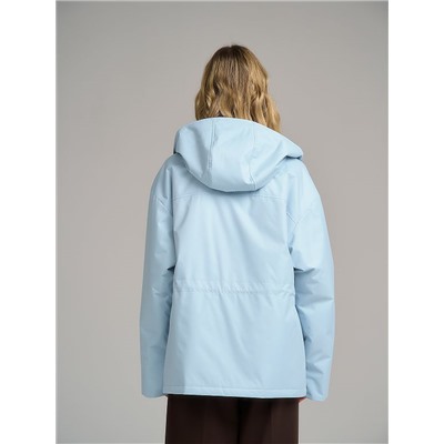 Плащ женский голубой