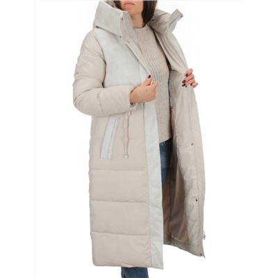 THD-608YC BEIGE Пальто зимнее женское (био-пух)