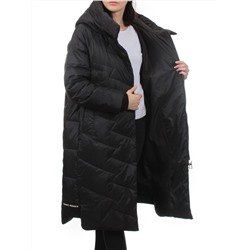 3066 BLACK Пуховик зимний женский (80% пух, 20% перо)