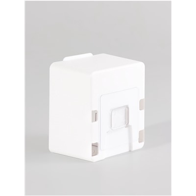 Органайзер настенный, с клеевыми крючками, 2 секции, 9.2×7×10.7 см, белый