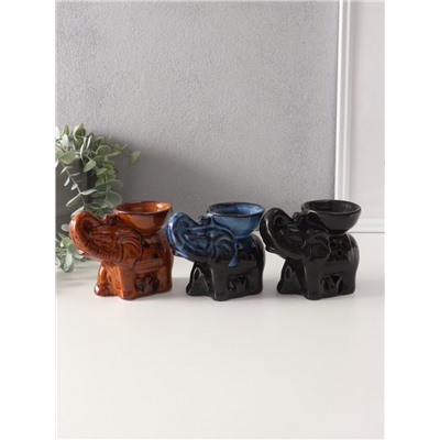 Аромалампа для эфирных масел «Слон», 10×13.5×7 см, МИКС