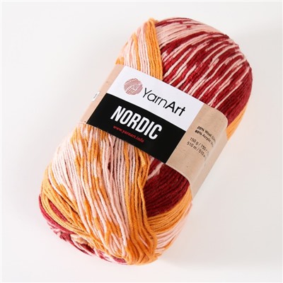 Пряжа для вязания спицами, крючком YarnArt, Nordic, 20% шерсть, 80% акрил, 510 м/150 г, (667)