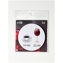 Зеркало карманное WINE NOT, d=7.5 см, рисунок МИКС