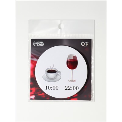 Зеркало карманное WINE NOT, d=7.5 см, рисунок МИКС