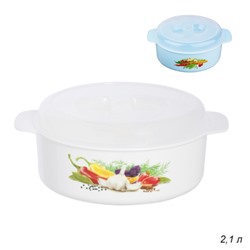 Кастрюля 2,1 л для СВЧ / С853 /уп 12/