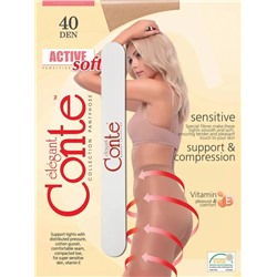 CONTE ACTIVE SOFT 40 Колготки женские (с пилочкой для ногтей)