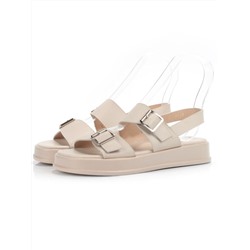 08-PEAQ196-2 LT. BEIGE Босоножки женские (натуральная кожа)