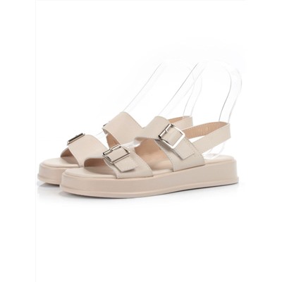 08-PEAQ196-2 LT. BEIGE Босоножки женские (натуральная кожа)