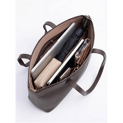 Женская кожаная сумка Richet 3202LN 879 Коричневый