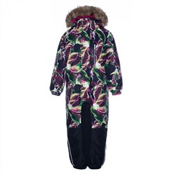 Зимний комбинезон для девочки FENNO 36240030-91709 черный HUPPA