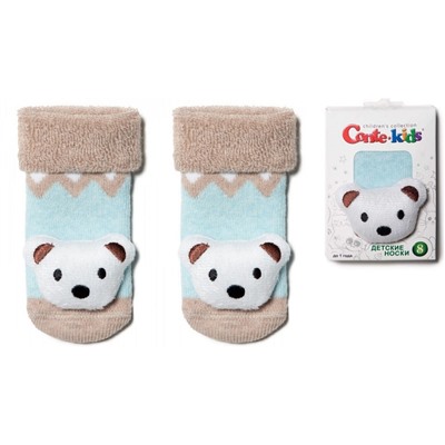 Носки плюш Conte 18с-263 рис 401 беж/гол