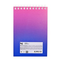 Блокнот А6, 60 листов в клетку, Bright monocolor, на гребне, МИКС