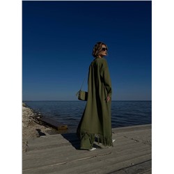 Кардиган с бахромой BEVERLY, Олива