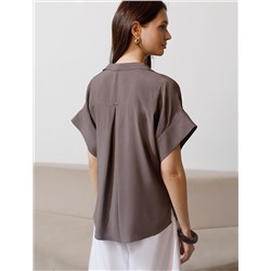 Блузка с коротким рукавом из вискозы с лиоцеллом