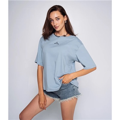 Футболка #КТ202 (3), серо-голубой