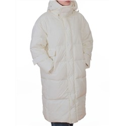 8812 WHITE Пальто пуховое женское (пух)