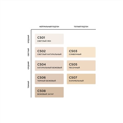 Основа матовая компактн. С508 (бежевый загар)