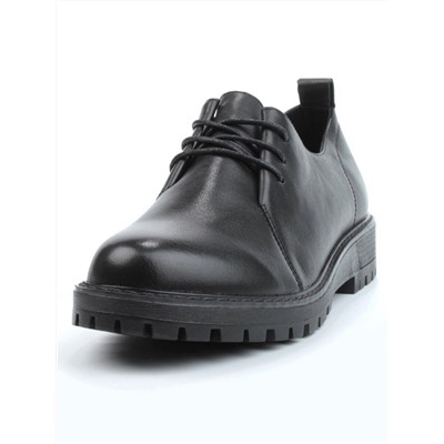 03-DYL76-1 BLACK Полуботинки женские (натуральная кожа)
